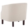 Sillón de tela beige de vidaXL, Sillones - Ref: Foro24-247002, Precio: 183,51 €, Descuento: %