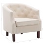 Sillón de tela beige de vidaXL, Sillones - Ref: Foro24-247002, Precio: 183,51 €, Descuento: %