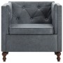 Sillón tapizado de tela gris de vidaXL, Sillones - Ref: Foro24-247158, Precio: 185,14 €, Descuento: %