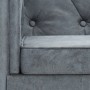 Sillón tapizado de tela gris de vidaXL, Sillones - Ref: Foro24-247158, Precio: 185,14 €, Descuento: %