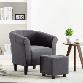 Black fabric armchair by vidaXL, Armchairs - Ref: Foro24-248030, Price: 170,99 €, Discount: %