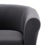 Sillón de tela negro de vidaXL, Sillones - Ref: Foro24-248030, Precio: 170,91 €, Descuento: %