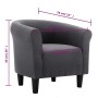 Sillón de tela negro de vidaXL, Sillones - Ref: Foro24-248030, Precio: 170,91 €, Descuento: %