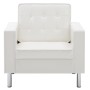 White synthetic leather armchair by vidaXL, Armchairs - Ref: Foro24-247019, Price: 215,99 €, Discount: %