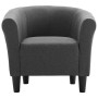 Sillón de tela gris oscuro de vidaXL, Sillones - Ref: Foro24-248028, Precio: 170,22 €, Descuento: %