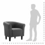 Sillón de tela gris oscuro de vidaXL, Sillones - Ref: Foro24-248028, Precio: 170,22 €, Descuento: %