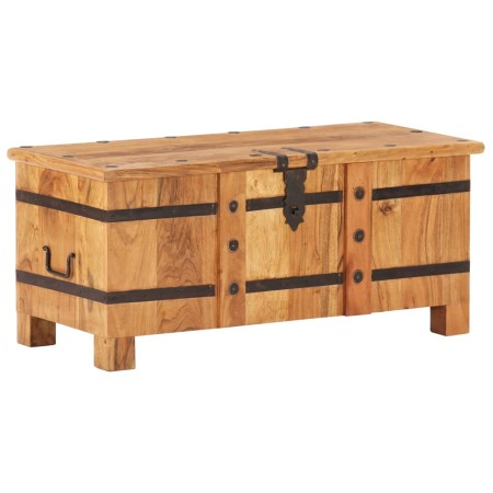 Solid acacia wood trunk 90x40x40 cm by vidaXL, Storage trunks - Ref: Foro24-289637, Price: 232,76 €, Discount: %