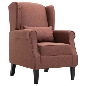 Brown fabric armchair by vidaXL, Armchairs - Ref: Foro24-248617, Price: 272,13 €, Discount: %