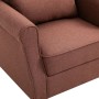 Sillón de tela marrón de vidaXL, Sillones - Ref: Foro24-248617, Precio: 262,99 €, Descuento: %