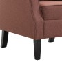 Sillón de tela marrón de vidaXL, Sillones - Ref: Foro24-248617, Precio: 262,99 €, Descuento: %