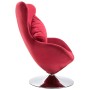 Swivel egg armchair with red velvet cushion by vidaXL, Armchairs - Ref: Foro24-248466, Price: 258,34 €, Discount: %