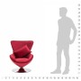 Sillón egg giratorio con cojín terciopelo rojo de vidaXL, Sillones - Ref: Foro24-248466, Precio: 258,99 €, Descuento: %