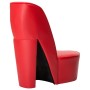 Armchair in the shape of a red synthetic leather high heel shoe by vidaXL, Armchairs - Ref: Foro24-248646, Price: 169,84 €, D...