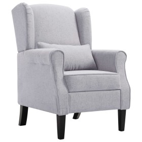 Sillón de tela gris claro de vidaXL, Sillones - Ref: Foro24-248615, Precio: 250,99 €, Descuento: %