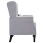 Sillón de tela gris claro de vidaXL, Sillones - Ref: Foro24-248615, Precio: 271,75 €, Descuento: %