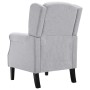 Sillón de tela gris claro de vidaXL, Sillones - Ref: Foro24-248615, Precio: 271,75 €, Descuento: %