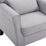 Sillón de tela gris claro de vidaXL, Sillones - Ref: Foro24-248615, Precio: 271,75 €, Descuento: %