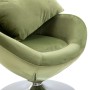 Sillón egg giratorio con cojín terciopelo verde de vidaXL, Sillones - Ref: Foro24-248467, Precio: 226,57 €, Descuento: %