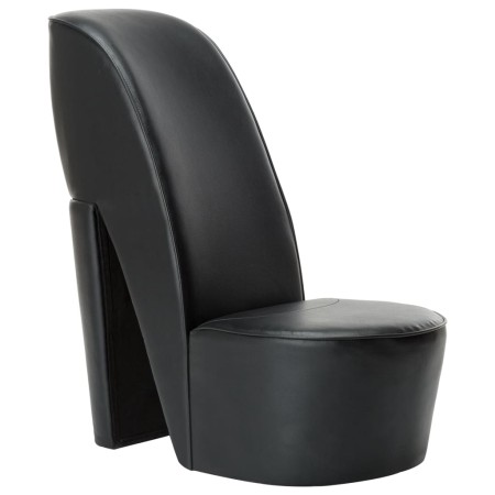 Black synthetic leather high-heeled shoe-shaped armchair by vidaXL, Armchairs - Ref: Foro24-248647, Price: 171,52 €, Discount: %