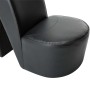 Sillón con forma de zapato de tacón cuero sintético negro de vidaXL, Sillones - Ref: Foro24-248647, Precio: 171,52 €, Descuen...