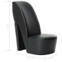 Sillón con forma de zapato de tacón cuero sintético negro de vidaXL, Sillones - Ref: Foro24-248647, Precio: 171,52 €, Descuen...