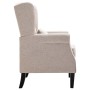 Beige fabric armchair by vidaXL, Armchairs - Ref: Foro24-248614, Price: 275,13 €, Discount: %