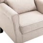 Beige fabric armchair by vidaXL, Armchairs - Ref: Foro24-248614, Price: 275,13 €, Discount: %