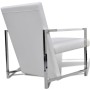 Armchairs 2 units chrome structure white synthetic leather by vidaXL, Armchairs - Ref: Foro24-270180, Price: 227,14 €, Discou...