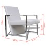 Armchairs 2 units chrome structure white synthetic leather by vidaXL, Armchairs - Ref: Foro24-270180, Price: 227,14 €, Discou...