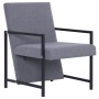 Sillón de tela gris claro de vidaXL, Sillones - Ref: Foro24-282155, Precio: 86,15 €, Descuento: %