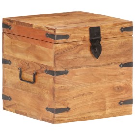 Solid acacia wood trunk 40x40x40 cm by vidaXL, Storage trunks - Ref: Foro24-289639, Price: 131,99 €, Discount: %