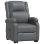 Sillón elevable cuero sintético gris de vidaXL, Sillones - Ref: Foro24-3110867, Precio: 366,99 €, Descuento: %