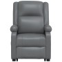 Sillón elevable cuero sintético gris de vidaXL, Sillones - Ref: Foro24-3110867, Precio: 366,99 €, Descuento: %