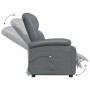 Sillón elevable cuero sintético gris de vidaXL, Sillones - Ref: Foro24-3110867, Precio: 366,99 €, Descuento: %