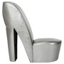 Silver synthetic leather high-heeled shoe-shaped armchair by vidaXL, Armchairs - Ref: Foro24-248649, Price: 169,90 €, Discoun...