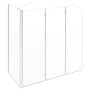 Mampara de ducha de vidrio templado transparente 120x69x130 cm