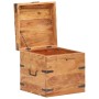 Solid acacia wood trunk 40x40x40 cm by vidaXL, Storage trunks - Ref: Foro24-289639, Price: 131,58 €, Discount: %