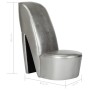 Silver synthetic leather high-heeled shoe-shaped armchair by vidaXL, Armchairs - Ref: Foro24-248649, Price: 169,90 €, Discoun...