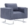 Sillón en forma de cubo de piel de ante artificial gris de vidaXL, Sillones - Ref: Foro24-282154, Precio: 205,51 €, Descuento: %