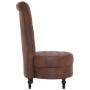 Brown Faux Suede Leather High Back Chair by vidaXL, Armchairs - Ref: Foro24-281380, Price: 283,01 €, Discount: %