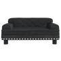 Black velvet dog bed 70x45x30 cm by vidaXL, Beds for dogs - Ref: Foro24-171886, Price: 68,99 €, Discount: %