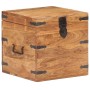 Solid acacia wood trunk 40x40x40 cm by vidaXL, Storage trunks - Ref: Foro24-289639, Price: 131,58 €, Discount: %