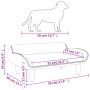 Cama para perros de tela gris taupe 70x40x24 cm de vidaXL, Camas para perros - Ref: Foro24-171949, Precio: 63,99 €, Descuento: %