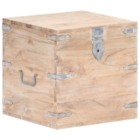 Solid acacia wood trunk 40x40x40 cm by vidaXL, Storage trunks - Ref: Foro24-289640, Price: 146,99 €, Discount: %