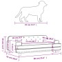 Pink velvet dog bed 90x53x30 cm by vidaXL, Beds for dogs - Ref: Foro24-171871, Price: 86,47 €, Discount: %