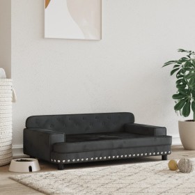 Black velvet dog bed 90x53x30 cm by vidaXL, Beds for dogs - Ref: Foro24-171872, Price: 84,55 €, Discount: %