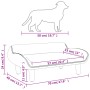 Cama para perros de tela crema 70x40x24 cm de vidaXL, Camas para perros - Ref: Foro24-171945, Precio: 62,09 €, Descuento: %