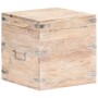 Baúl de madera maciza de acacia 40x40x40 cm de vidaXL, Baúles de almacenamiento - Ref: Foro24-289640, Precio: 131,90 €, Descu...