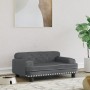 Dark gray velvet dog bed 70x45x30 cm by vidaXL, Beds for dogs - Ref: Foro24-171884, Price: 69,38 €, Discount: %