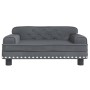 Dark gray velvet dog bed 70x45x30 cm by vidaXL, Beds for dogs - Ref: Foro24-171884, Price: 69,38 €, Discount: %